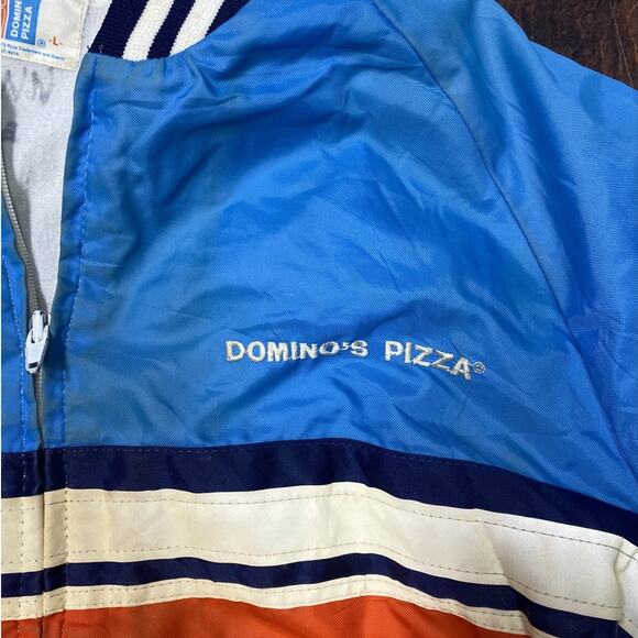 Dominos Pizza Blue, Orange and White Bomber Jacket - Picture 4 of 6